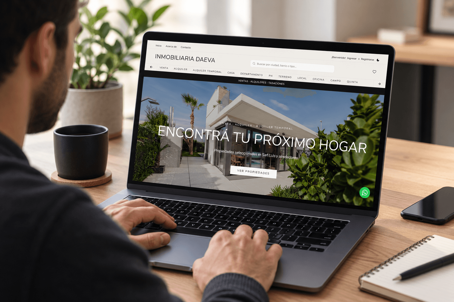 Inmobiliaria Daeva - captura