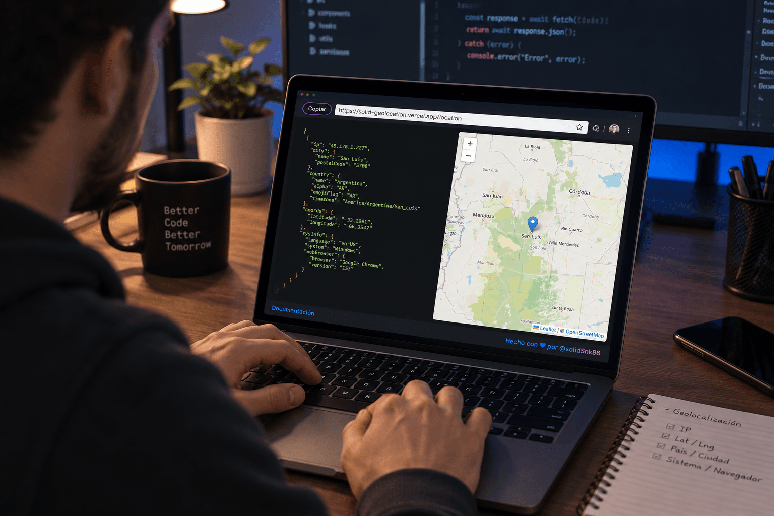 Geolocation API - captura
